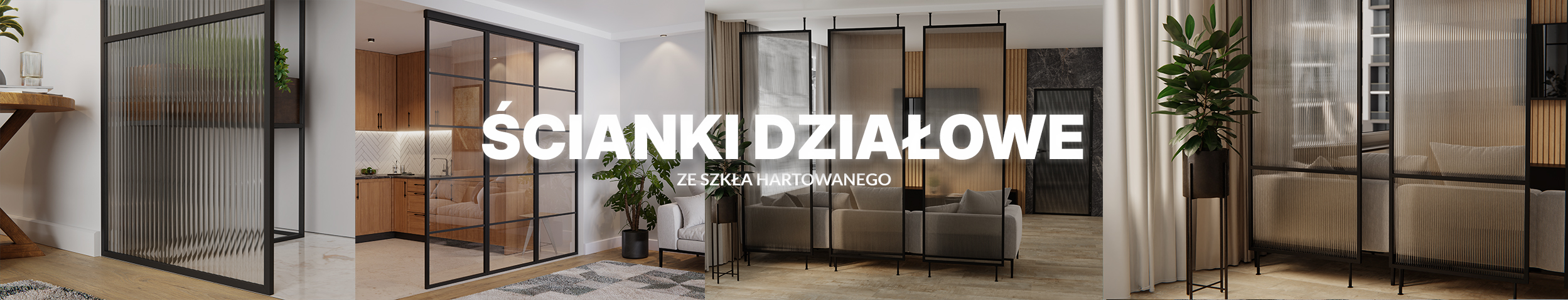 Ścianki Działowe Szklane lub Lustrzane