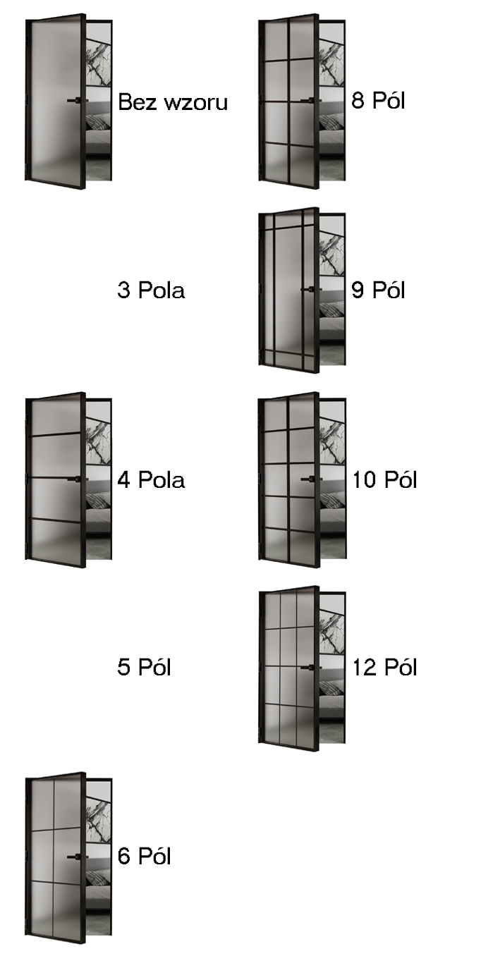 Wzór Wypełnienia Drzwi z Doświetleniem