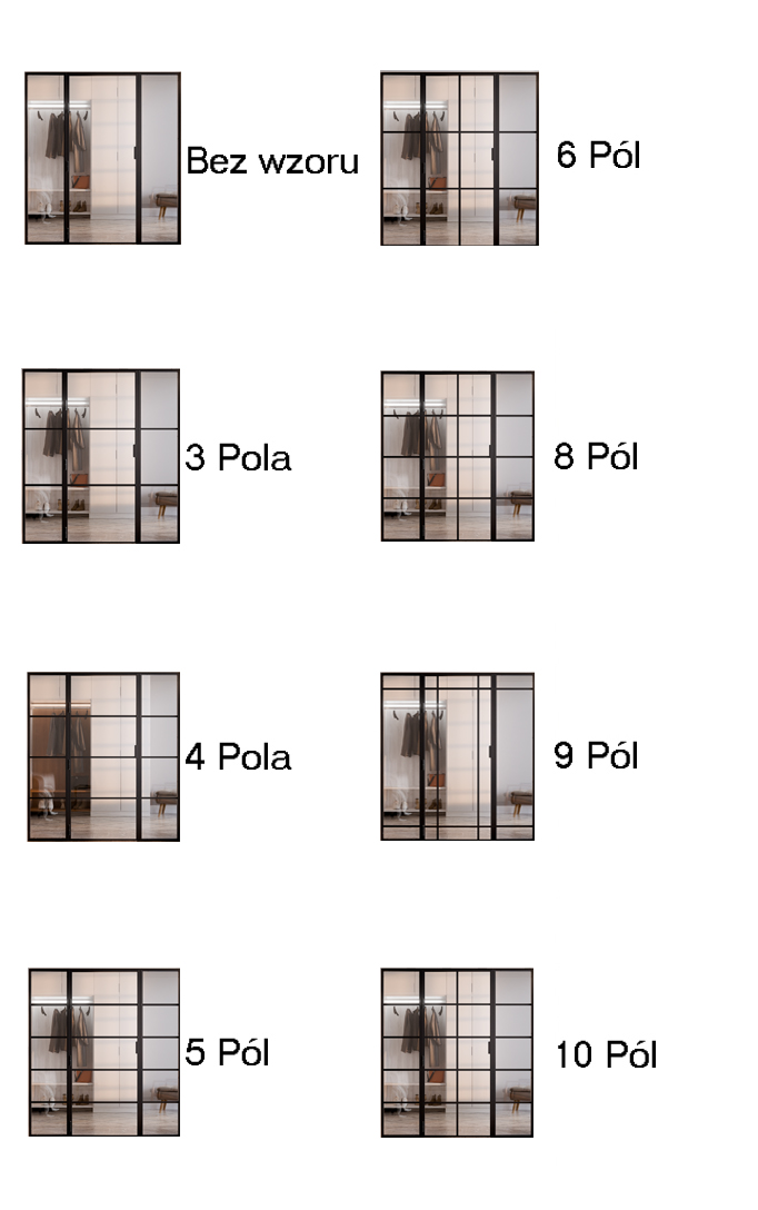 Wzór Wypełnienia Drzwi z Doświetleniami Bocznymi