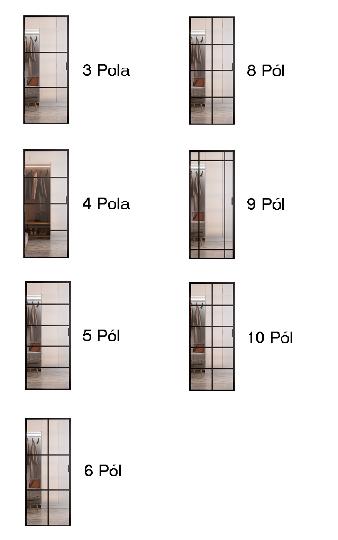 Wzór Wypełnienia Drzwi Szpros pod Szkłem