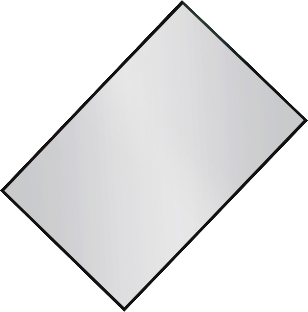 ♥ ZESTAW - 2x LUSTRO SREBRNE ARTUR RAMA ALUMINIUM WĄSKA CZARNA 160x60 ♥