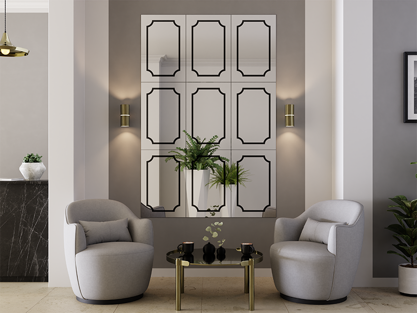 Mirror Decorative Panel 180x120 cm