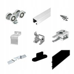 Czarny System Przesuwny do Drzwi Aluminiowych