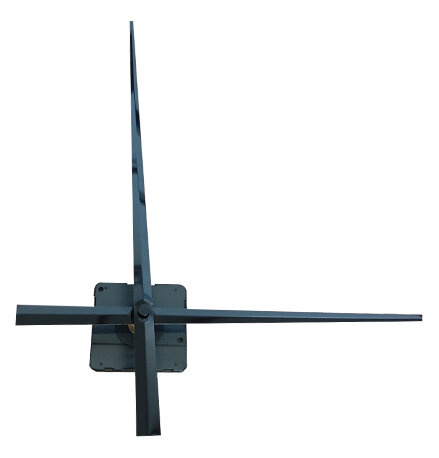 Mechanizm do Zegara Ściennego Wskazówki Czarne 335+235