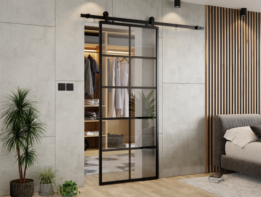DRZWI PRZESUWNE BALDUR ALUMINIUM LOFT FLOAT (10 PÓL) Sito