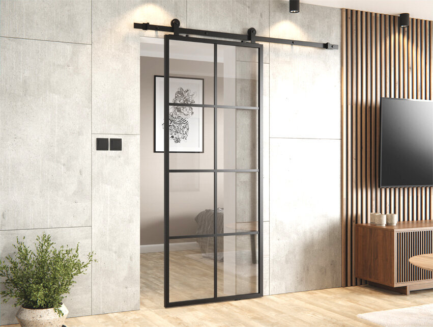 DRZWI PRZESUWNE BALDUR ALUMINIUM LOFT 8A